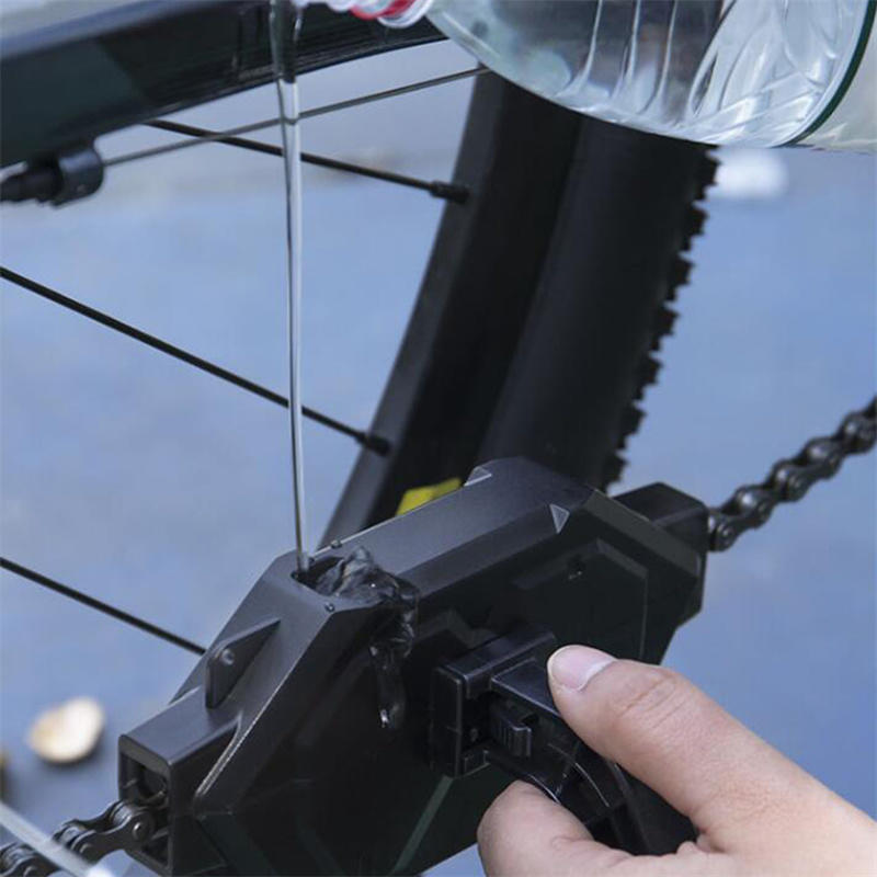 Bicycle Chain Cleaner Cycling Chain Scrubber Cleaner for Road Bikes Mountain Bike Cleaning Box Bike Accessories