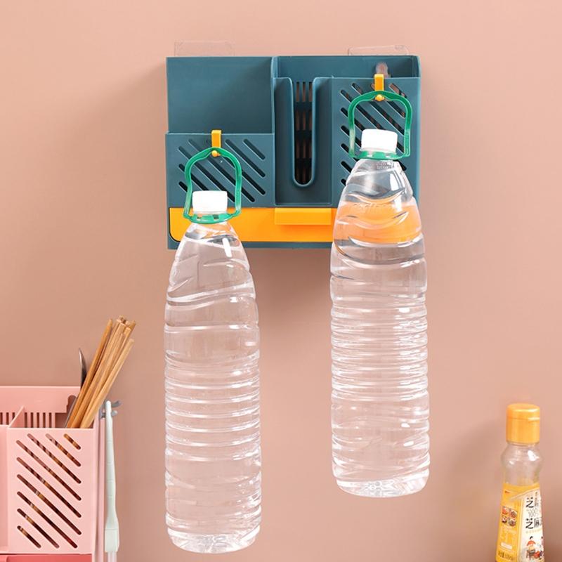 Chopsticks Tube Kitchen Tableware Rack Knife Rack Integrated Household Multi-functional Drain Chopsticks Cage Wall Box