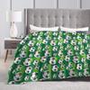 Football Pattern Plush Blanket Students Flannel Throw Blanket For Couch Chair Soft Warm Custom Quality Bedspread Gift