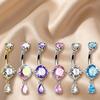 Crystal Navel Ring Stainless Steel Belly Piercing Jewelry Fashion Belly Button Rings  Sexy