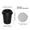 Plastic Refillable Cup Reusable Coffee Cups Coffee Brewing Tool Refillable Coffee Shell Coffee Pack for Coffee Lovers