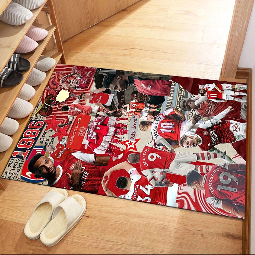 Arsenal Floor Rug Office Rug Design for Playrooms Bedrooms Foyer Decorate room Antislip Carpet Office home decor Perfect Gift for Friends & Family
