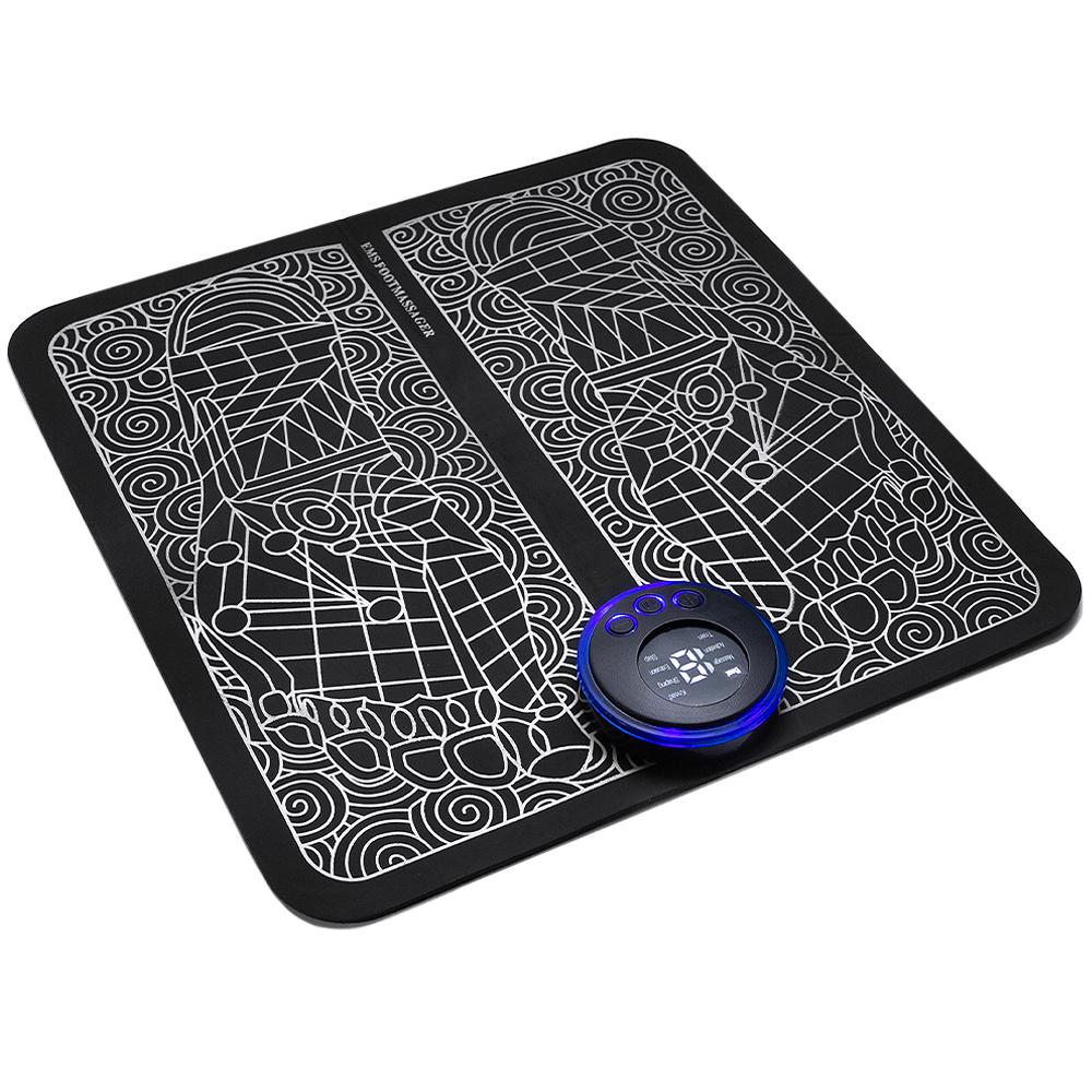 

1Pc Foot Massager Tens For Muscle Relaxation,Lcd Display Screen,Back Massager & Legs Massager Pad With Remote Control