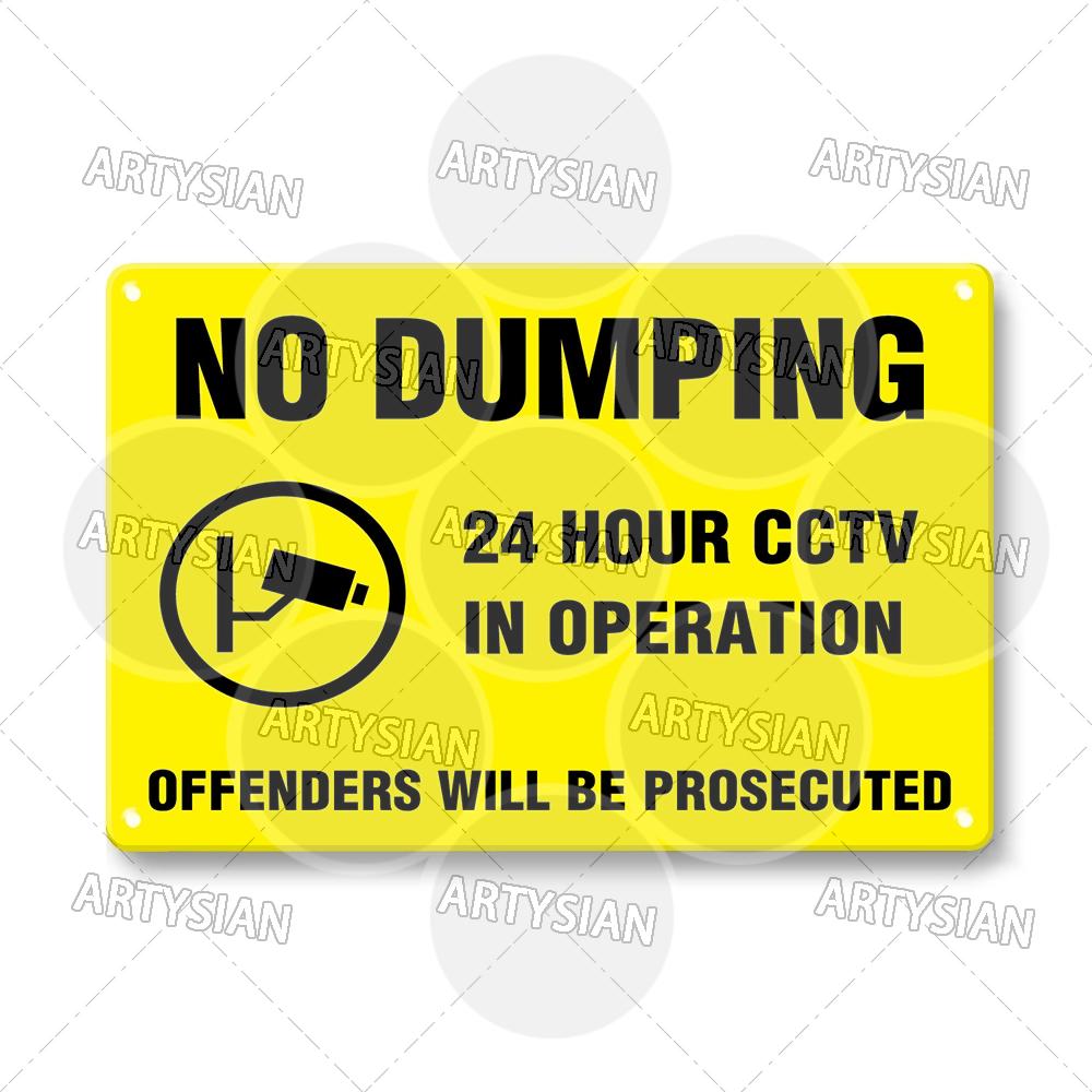 CCTV Surveillance Metal Sign Shop Security Plaque Camera Monitoring Shoplifting Warning Crime Deterren Safety Alert 24-Hour