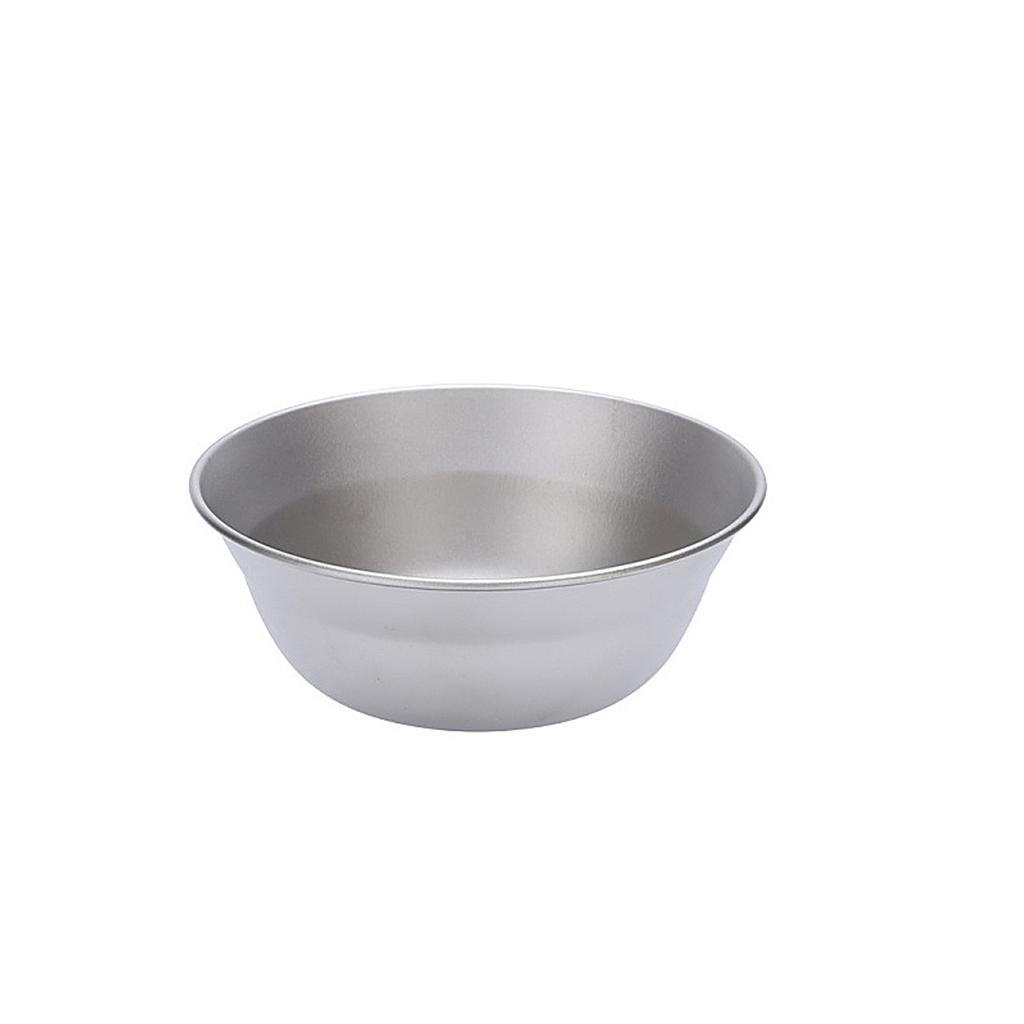 Hochintensive Campingteller, tragbares Metallgeschirr, Suppenschüssel, Geschirr mit Netztasche, ultraleicht