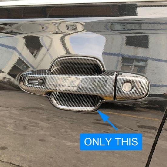 Carbon Fiber Door Handle Protector For -2024 Subaru Forester SK Accessories