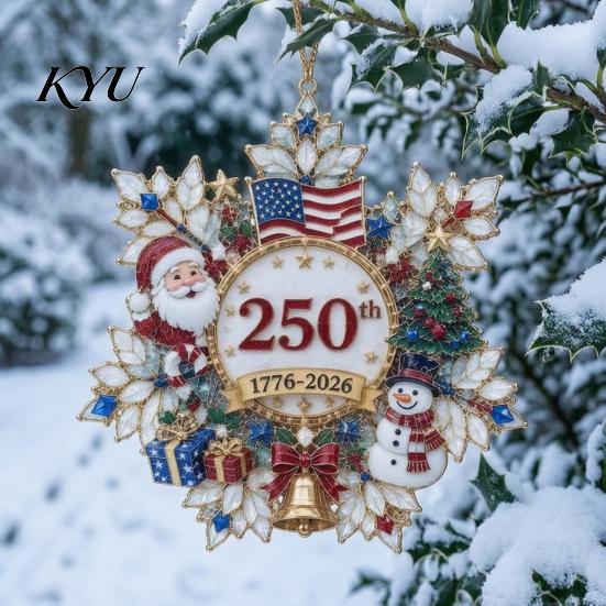 Holiday Gift for Home Snowflake Christmas Tree Hanging Ornament, Acrylic Decor Decorative Ornaments Office Window Fireplace Display, Festival