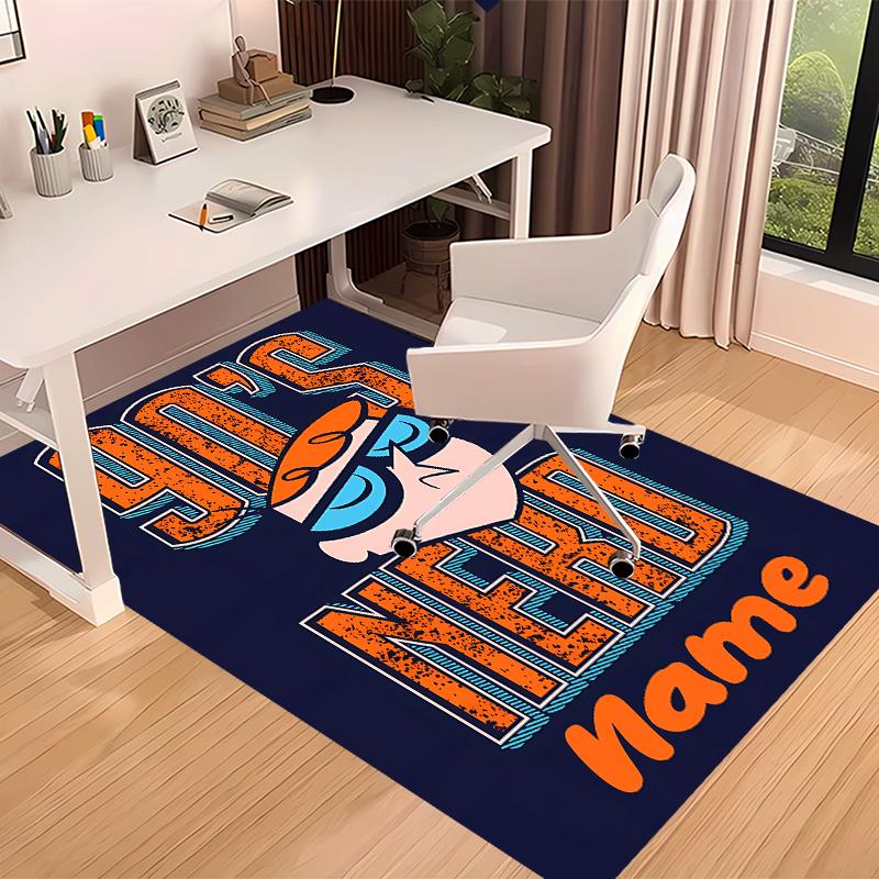 Custom personalization Dexter's Laboratory Print Area Rug - Soft, Washable Non-Slip Indoor Mat,Living Room,Home&Office Decorative Rug