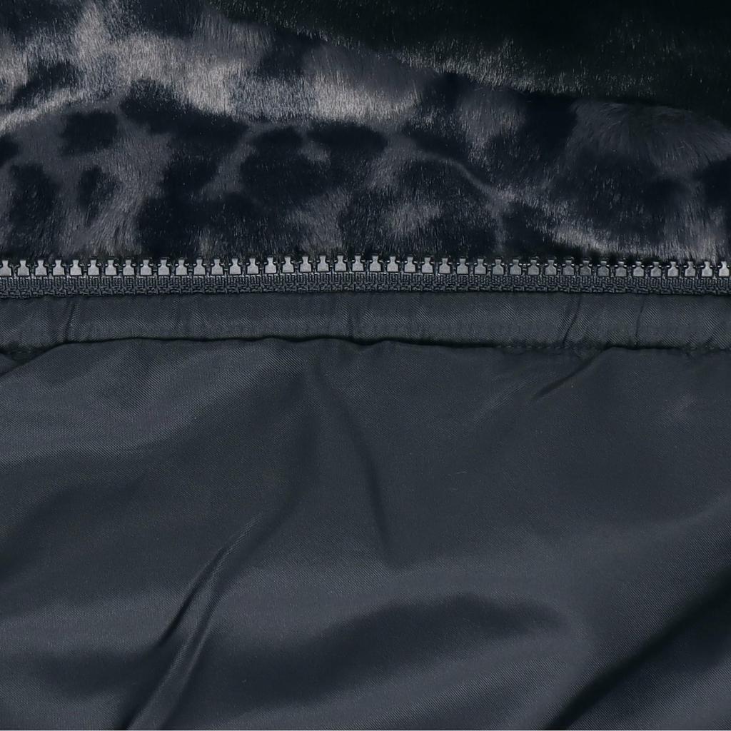 Nike Sportswear Swoosh FW22 Faux Fur Mink Velour Collar Zip Jacket Men Outerwear Black DH6685-011