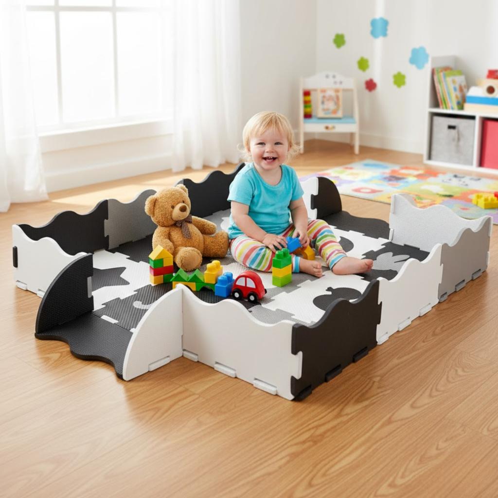 Puzzle mat foam thick educational for children on the floor puzzle 31 x 31cm