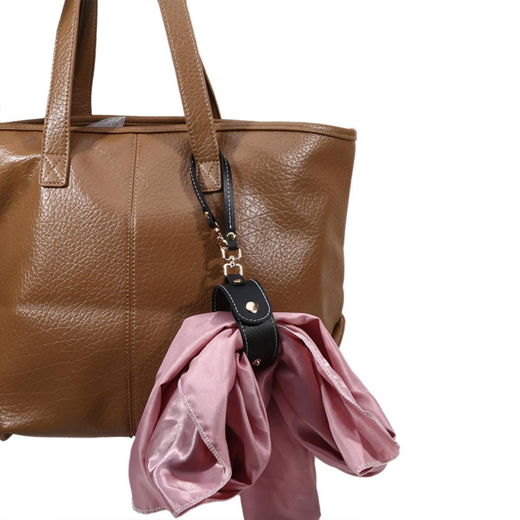 Pince à Serviette en Cuir Voyage Portable Gants Écharpe en Soie Clip de Rangement Sac Multifonctionnel Accroche Taille Lanière Clip pour Écharpe