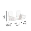 Wall Mounted Organizer No Hole Storage Tray Kitchen Shelf Cling Film Trash Bag Organizer Cabinet Refrigerator Side Storage Shelf
