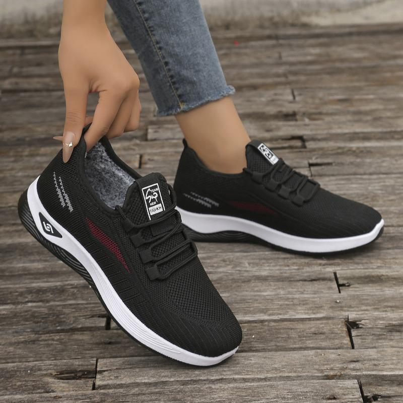 

Жіночі ankle boots на шнурівці з флісовою підкладкою, зручні, дихаючі, з м якою підошвою, зимове взуття 42 чорний