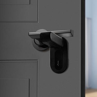 ABS Door Handle Lock Transparent Anti-pinch Unisex Safety Lock Self Adhesive No Punching Safety Protection Buckle Door Handle