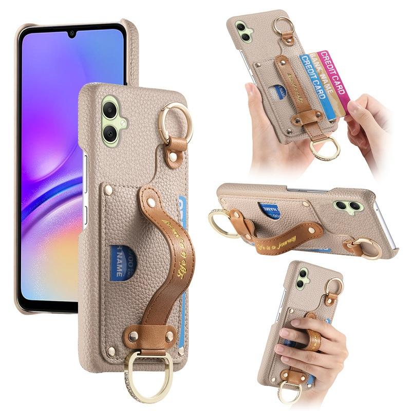 Luxury Wrist Strap Wallet Leather Case for Samsung Galaxy A35 A55 A05 A05S A54 A53 A34 A33 A32 Card Holder Back Cover