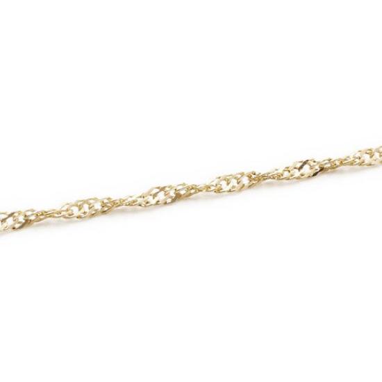 18k Gold Necklace with Screw 50cm Chain,