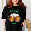Women's Monday To Friday Beer T-shirts Fun Casual Fashion Sports T-shirts Skull Friday Beer Graphic T-shirts Women's Clothing