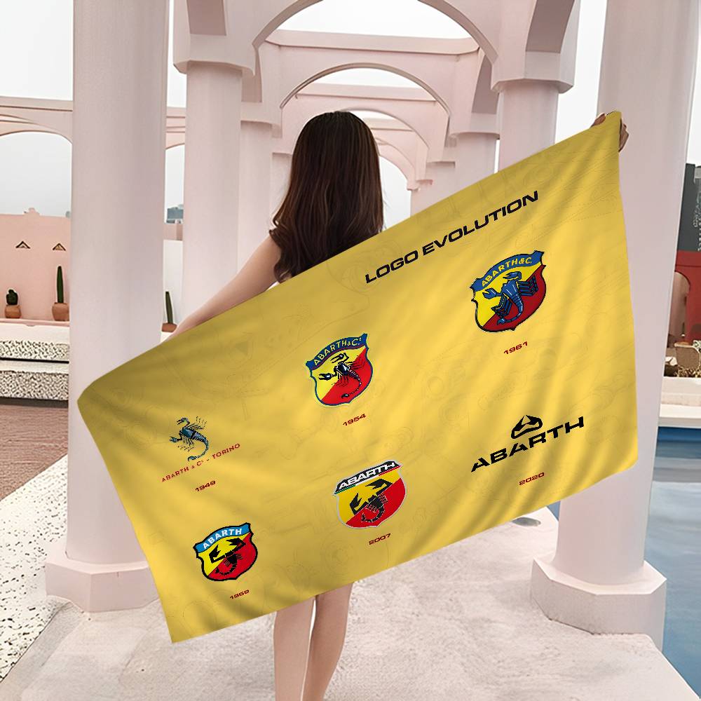 A-AbarthS-S Mikrofaser Bedrucktes Strandtuch Bergsteigen Yoga Strand Schwimmen Laufen Saugfähiges Weiches Handtuch