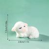 5Pcs/Bag Cute Mini Lamb Doll Resin Car Ornaments Micro Landscape Figurines Diy Accessory Home Decoration Dollhouse Toy Kids Gift