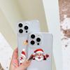 N100 Frohe Weihnachten Hochwertige klare Telefonhüllen für iPhone 16 Pro Max Samsung S23 Ultra A15 A35 A54 Xiaomi Redmi Note13 Weiche stoßfeste Rückseite