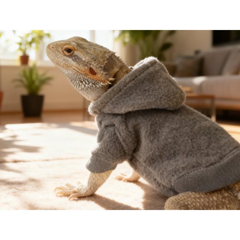 Pet Reptile Hoodie T-Shirt Costume Lizard Walks Outdoor Wear Lightweight Apparel