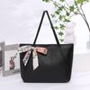 Light luxury large-capacity silk scarf tote bag, a new versatile trend printed women's bag