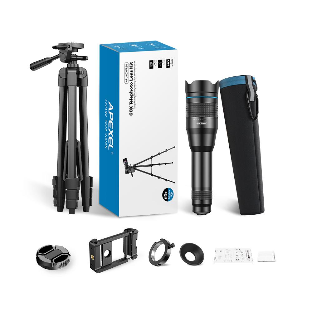 APEXEL 60x HD Telephoto Monocular Lens for Photography