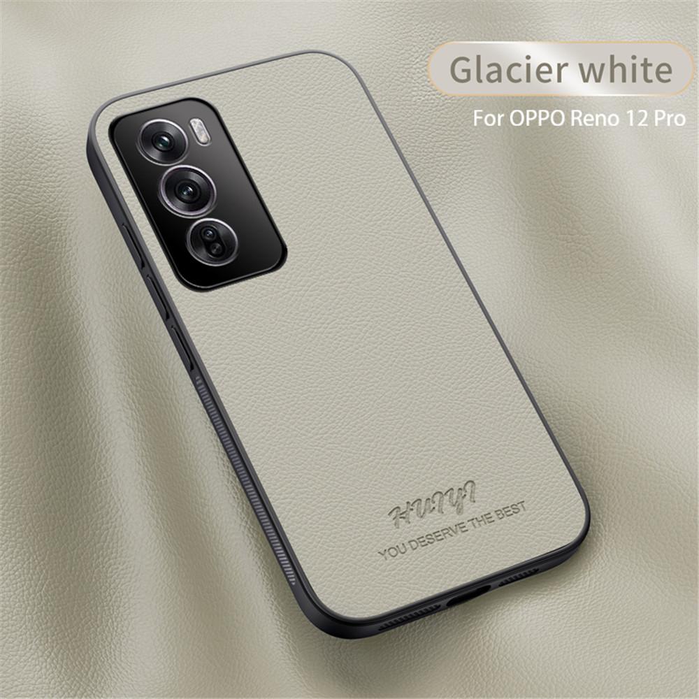 Luxury Business Leather Soft Frame Magnetic Cover For OPPO Reno12 Pro Reno 12 Pro 5G Phone Cases Capa