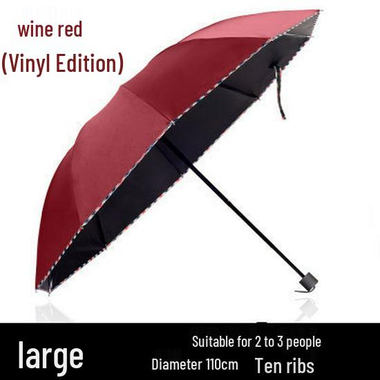 Extra-Large Reinforced Double Business Umbrella - UV Protection & Weather Resistant