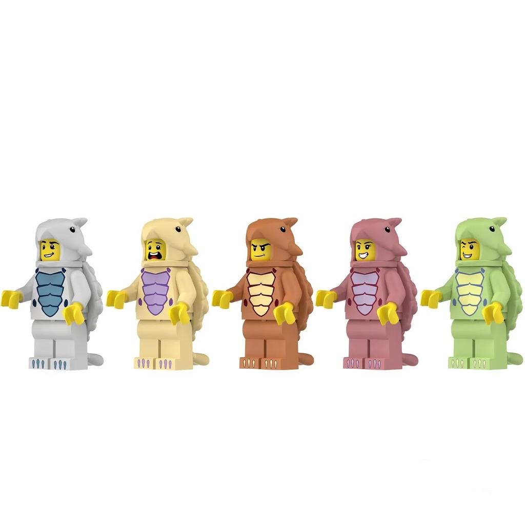 Dinosaurie Värld Monteringsleksak Byggklossar Minifigurer