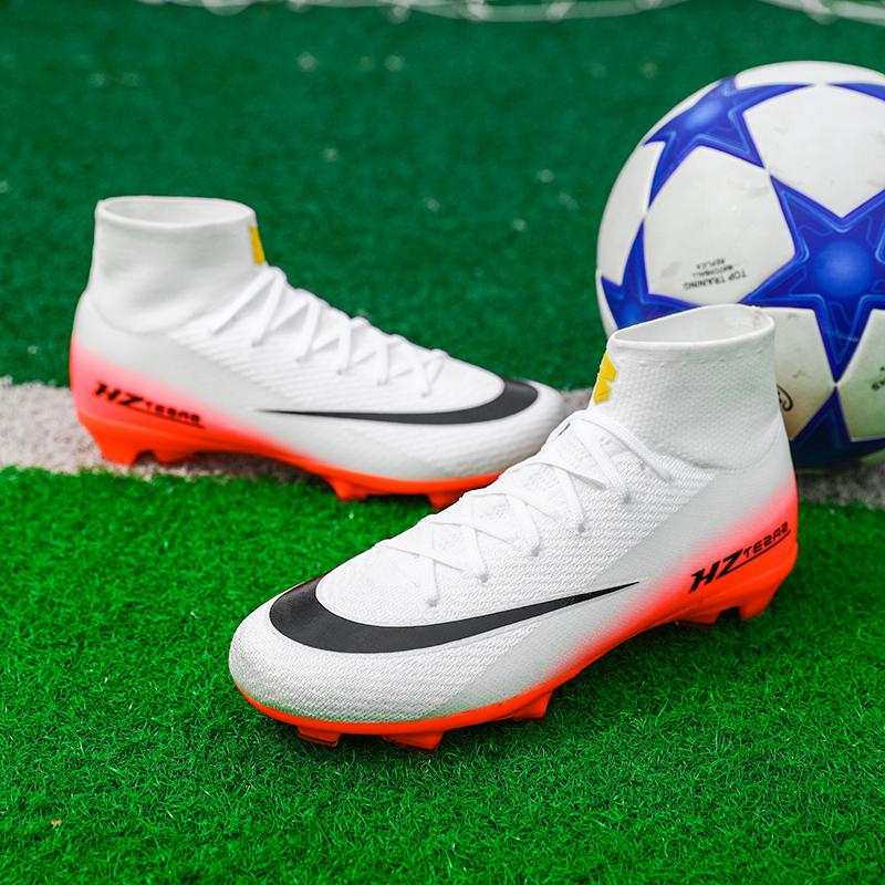 Zapatillas de Fútbol Profesionales para Hombre Tacos de Sociedad Zapatos de Fútbol Originales Botas para Campo de Fútbol Indoor Entrenamiento en Césped Zapatilla TF/FG