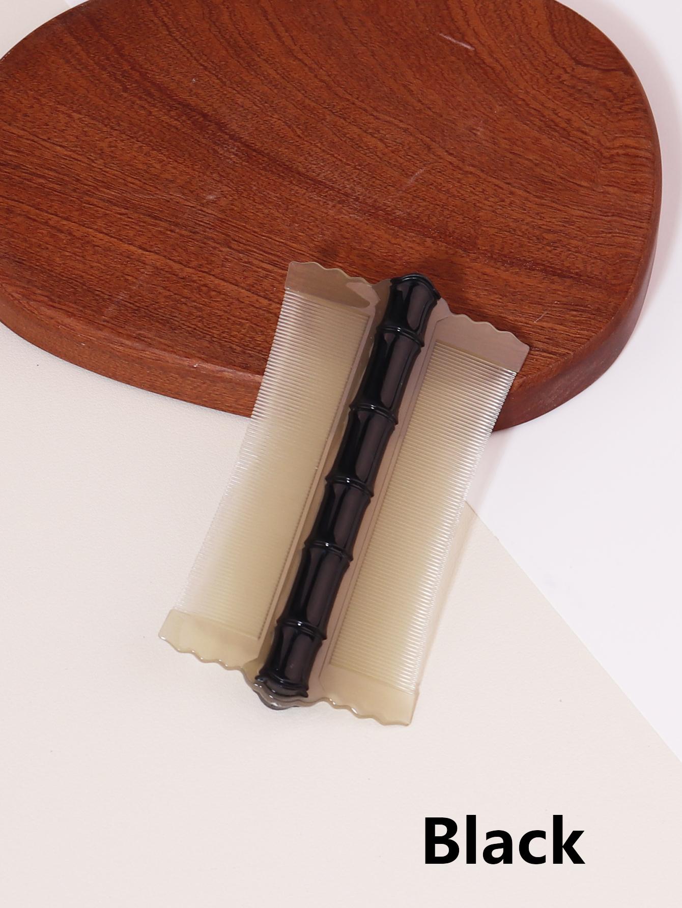 

1 штука двусторонней бамбуковой расчески с густыми зубьями, удаление головных вшей, удаление перхоти, массаж Специально для париков из натуральных волос