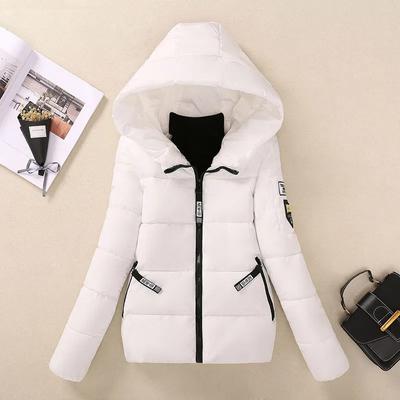Giacca Invernale Donna Parka Cappotto Corto con Cappuccio Parka Femminile Caldo Imbottito in Cotone Coreano Largo