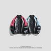 American PU Leather Jacket for Men, Spring and Autumn New Stand-up Collar Biker Jacket, Versatile Trendy Thin Jacket for Men