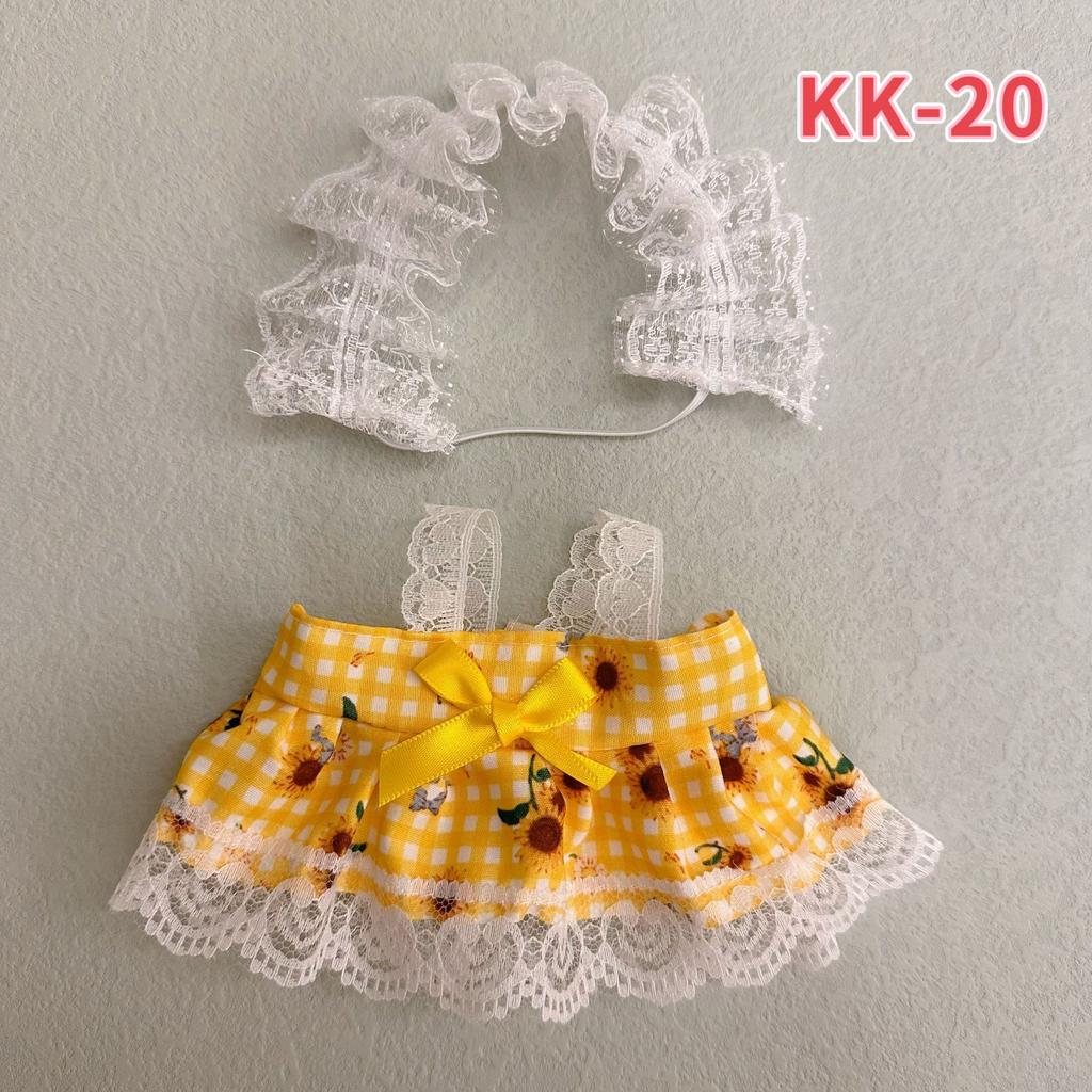 20cm Cotton Doll Clothing, Cute and Sweet Lolita Dress, 20cm Doll Dress-up Clothes