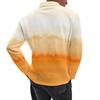 Men's Casual Retro Small V-neck Long-sleeved Top