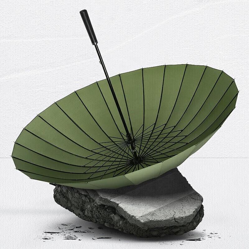 MAYDU Large 24-Rib Long-Handle Windproof Umbrella