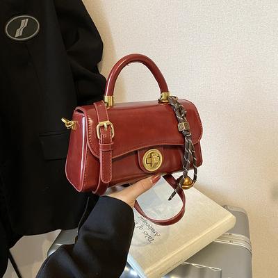 Retro High-end Hand Bag Women's Fashion Simple Casual Messenger Bag Winter New Niche Shoulder Women's Bag