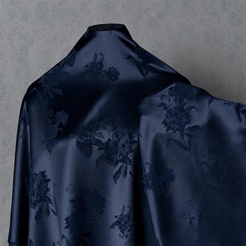 100x150cm Acetátový saténový žakárový materiál na šaty, košile, hedvábně hladký, lesklý, velkoobchodní látka na oděvy, šití, DIY materiál