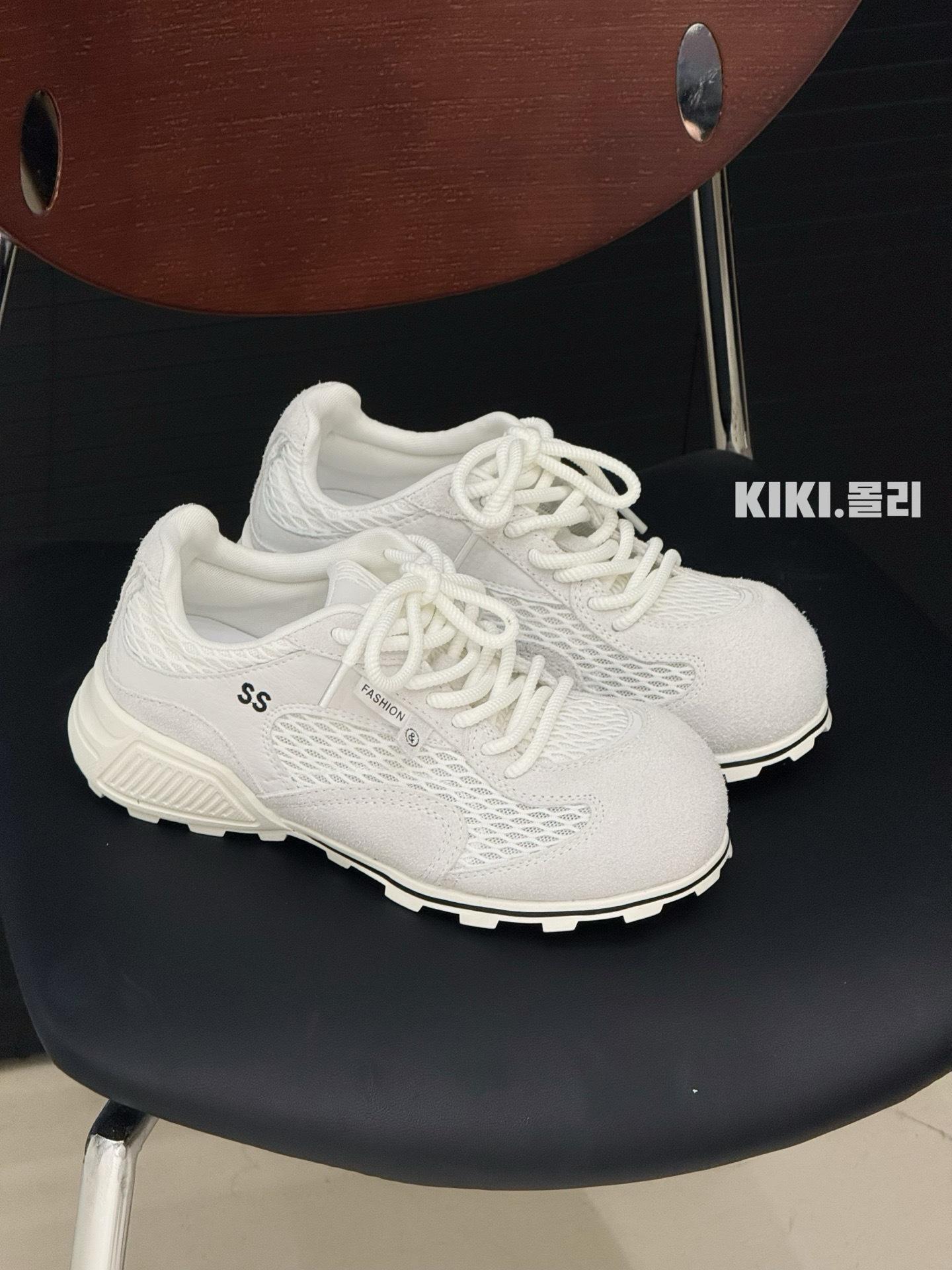 

Летние ледяно-голубые новые ретро кроссовки на толстой подошве из дышащей сетки для боулинга, повседневная спортивная обувь 40 бежевый