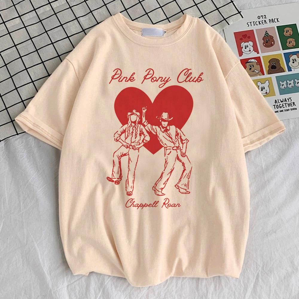 Chappell Roan T-Shirt Teenager Psychedelisch Punk Atmungsaktiv Bequem Retro T-Shirt Vintage Y2k Psychedelische Universität Grunge Punk