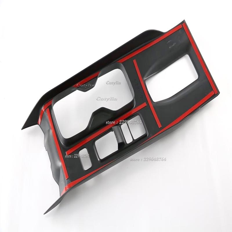 LHD For Honda E:NS1 ABS Carbon Fiber Car Center Console Gear Shift Panel Cover Trim Sticker Interior Accessories