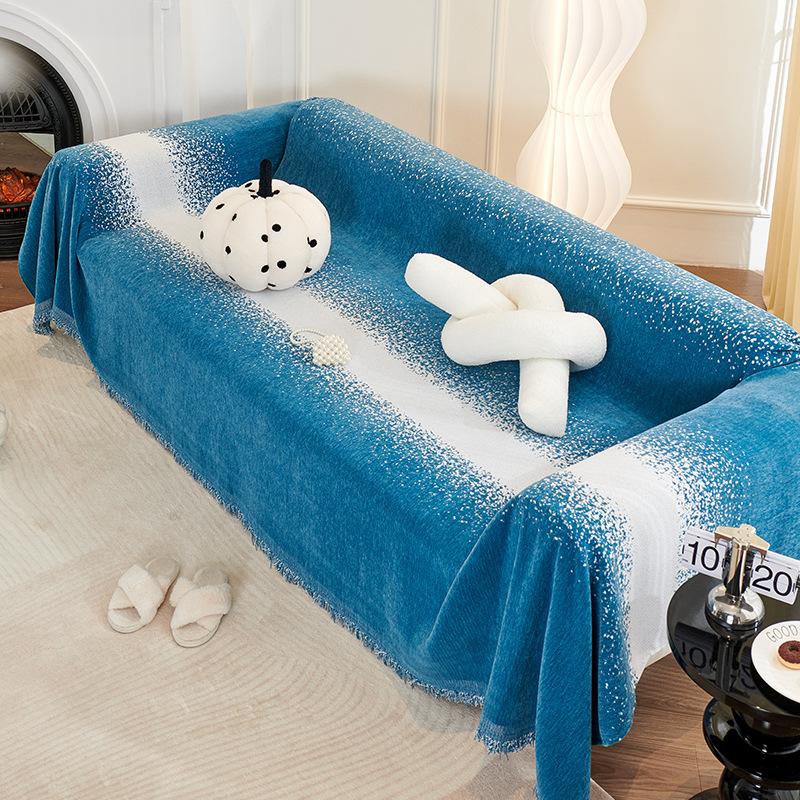 

Полотенце для дивана из синели, нескользящее, в скандинавском стиле, простое, современное, универсальное, на четыре сезона, чехол для дивана, одеяло, подушка, полное полотенце 180*130cm