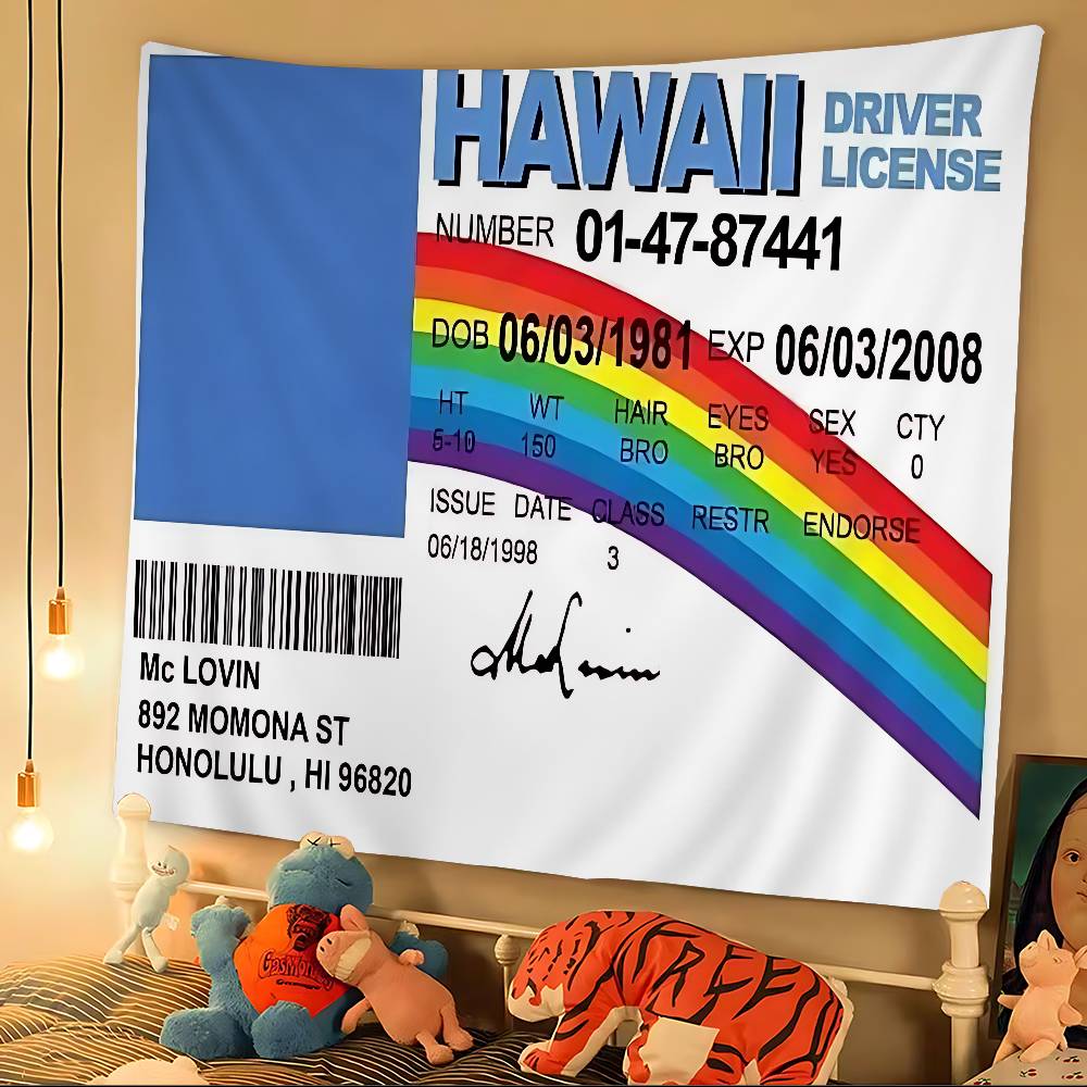 Mclovin Movie Superbad Printed Large Wall Tapestry Hanging Tarot Hippie Wall Rugs Dorm Cheap Hippie Wall Hanging
