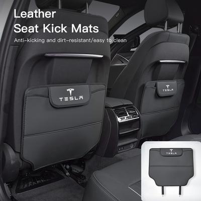 2Pcs Car Seat Anti Kick Pad Rear Seat Backrest Protection Pad For Model 3 Y S Roadster Cybertruck Coil Juguete Bonina 2024