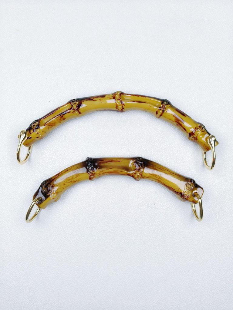 Handbag Accessories: DIY Woven Bag Handles In Plastic & Bamboo for Felt Bags and Gift Boxes