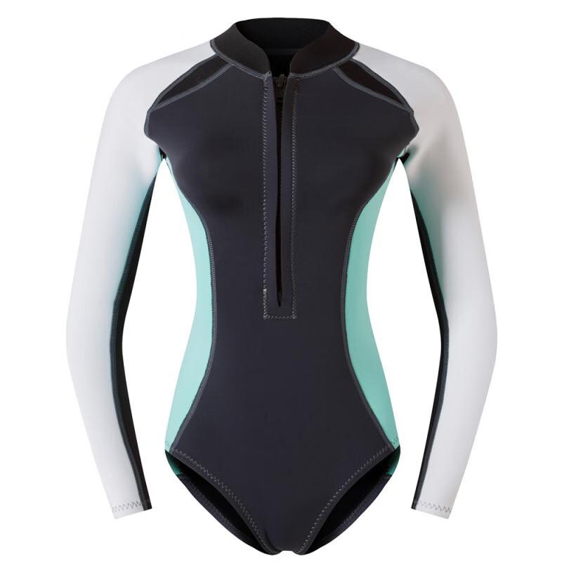 Pulian Women's Long-Sleeve One-Piece Freediving Wetsuit