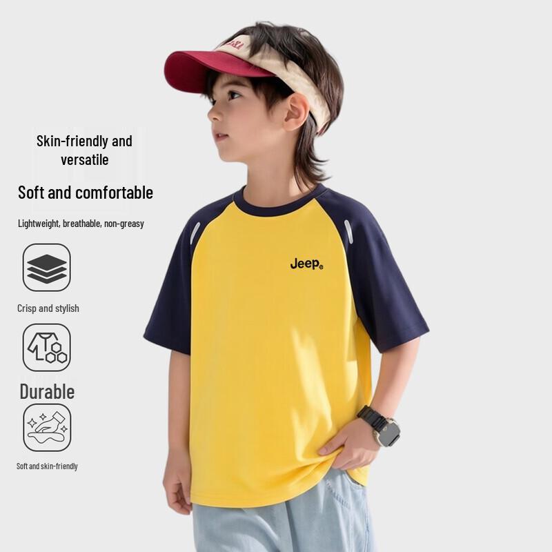 JEEP Kids  2026 Summer Short Sleeve T-Shirt 130cm
