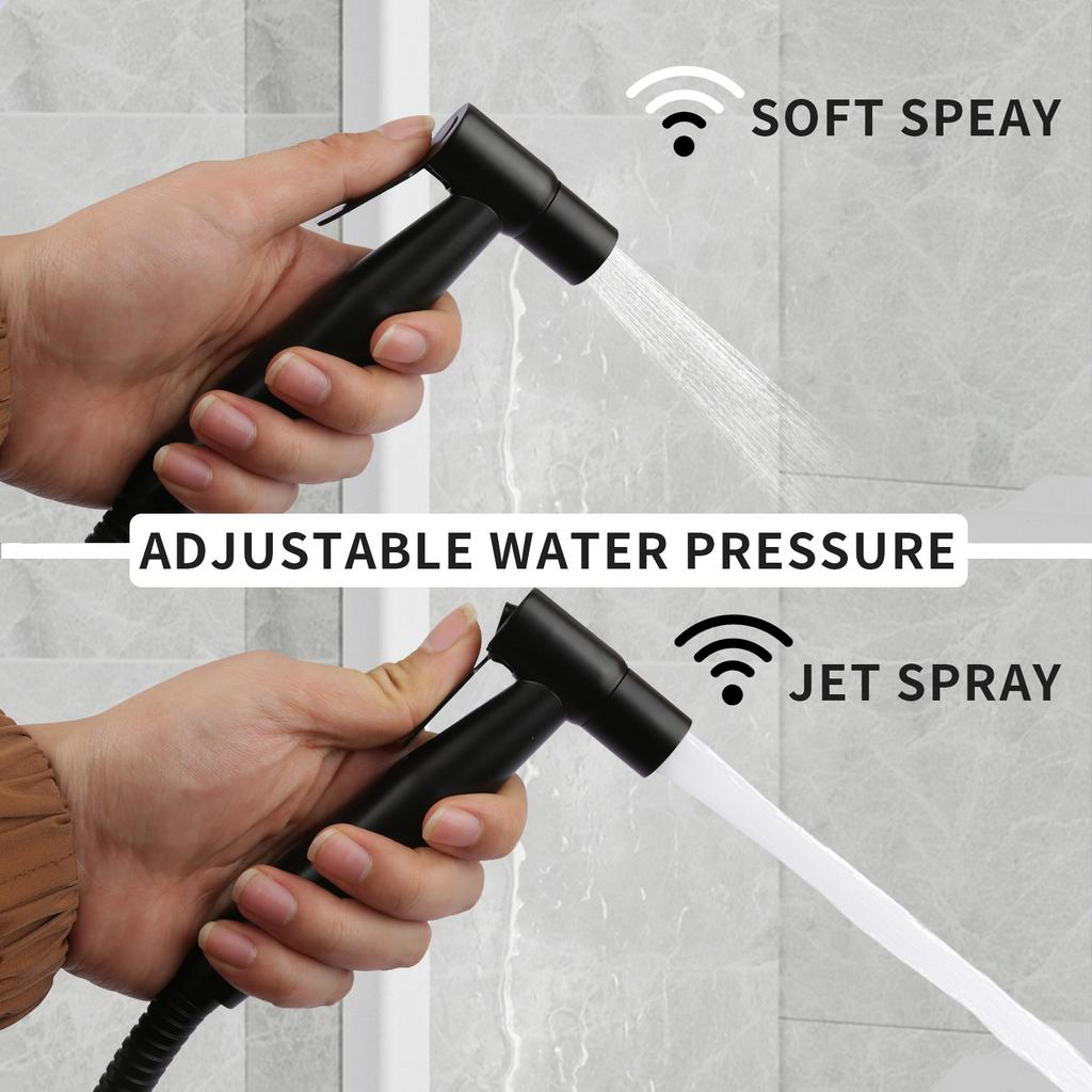 Handheld Bidet Sprayer Set 304 stainless steel Spray Gun Shower Handheld Toilet Bidet Faucet Sprayer Shower Nozzle Self Cleaning