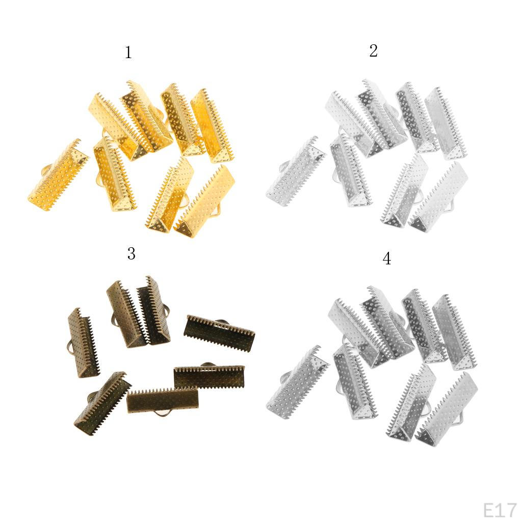 100 Band Bracelet Bookmark Crimp Terminal Cable End Findings Closures Fasteners